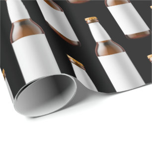 Papier Cadeau biberon noir