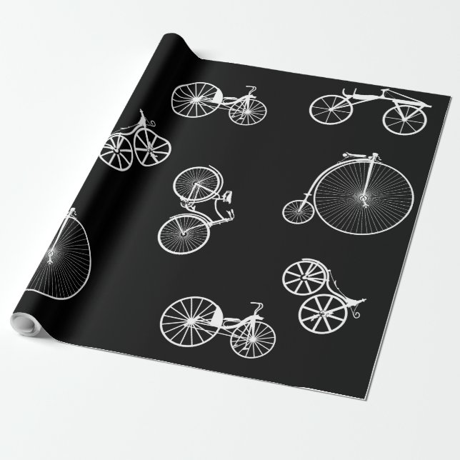 Papier Cadeau Bicyclette historique (Déroulé)