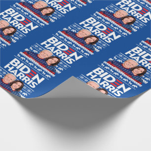 PAPIER CADEAU BIDEN HARRIS DOUX