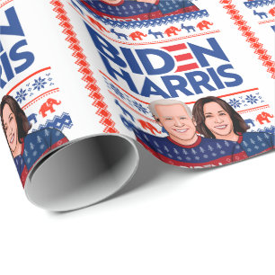 PAPIER CADEAU BIDEN HARRIS UGLY SWEATER