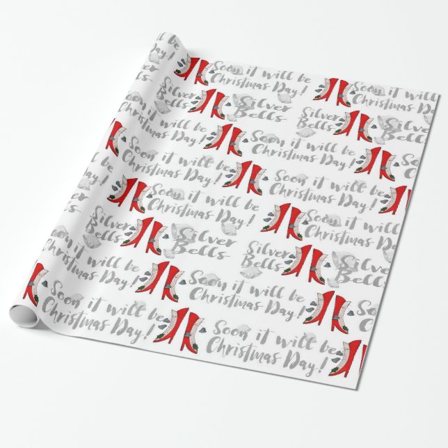 Papier Cadeau Bientôt, ce sera Noël ! (Déroulé)