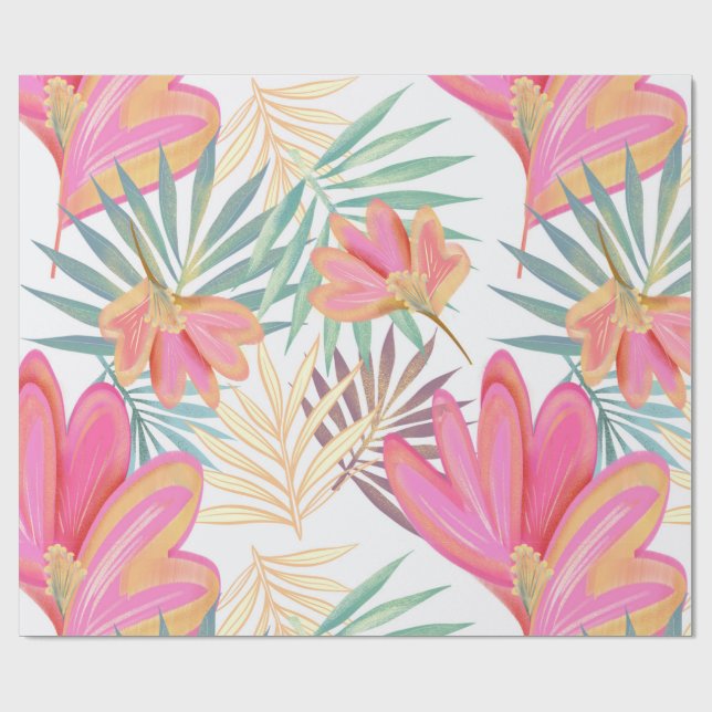 Papier Cadeau Big Blooms (Plat)