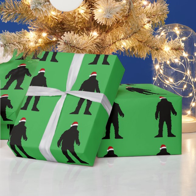 PAPIER CADEAU BIG FOOT CHRISTMAS FUNNY  (Vacances)
