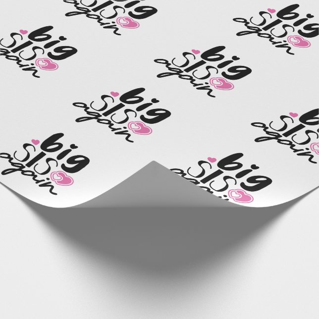 Papier Cadeau Big Sis de nouveau (Coin)