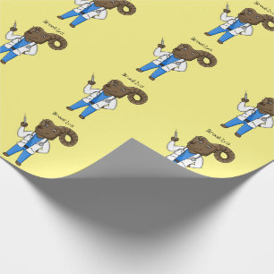Papier Cadeau Bighorn sheep doctor cartoon illustration