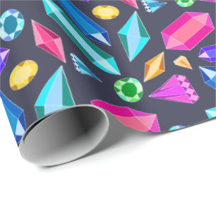 Papier Cadeau Bijoux en arc-en-ciel lumineux