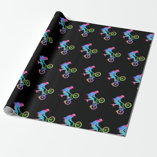 Papier Cadeau Bike Girls Bicycle (Déroulé)