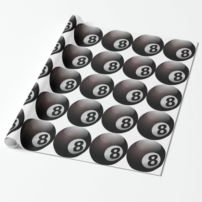 Papier Cadeau Billard à 8 balles (Déroulé)