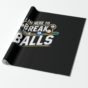 Papier Cadeau Billard Snooker Est Là Pour Briser Vos Ballons