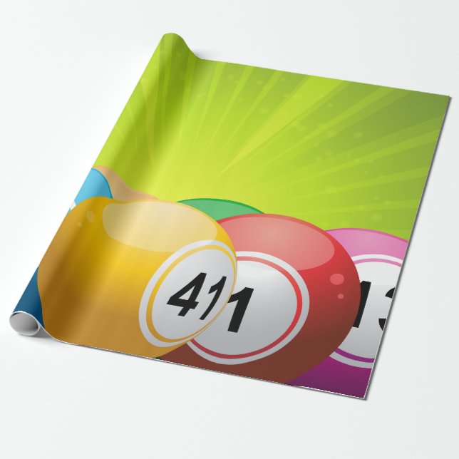 Papier Cadeau Bingo Balls (Déroulé)