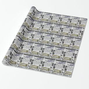 Papier Cadeau Biplan de Stearman