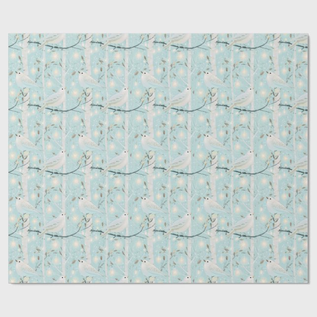 Papier Cadeau Birch Glow Birds (Plat)