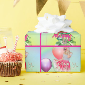 Papier Cadeau Birthday Girl 