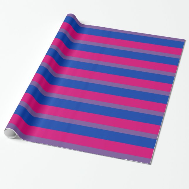Papier Cadeau Bisexualité drapeau de la fierté Papier à envelopp (Déroulé)