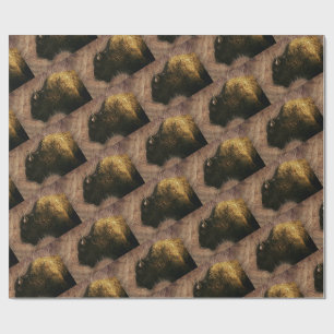 Papier Cadeau Bison d'Amérique