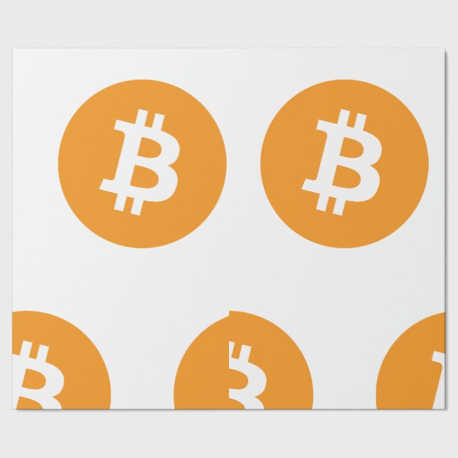 Papier Cadeau Bitcoin Thème Papier à envelopper (Couture)