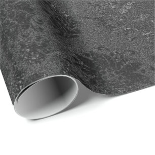 Papier Cadeau Black VIP Floral Dentelle métallique Mulin Rouge