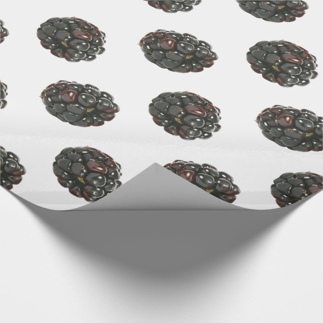 Papier Cadeau Blackberry. Pois. modèle de fruits (Coin)