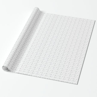 Papier Cadeau Blanc avec le papier d'emballage de flocons de