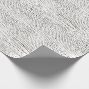 Papier Cadeau Blanc en bois patiné de texture