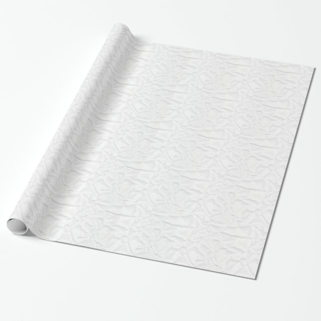 Papier Cadeau BLANC papier plier la texture plié crumple crumple (Déroulé)