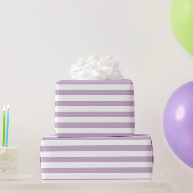 Papier Cadeau Blancs avec Arrière - plan Lavender | Couleur DO-I (Cadeaux de fête)