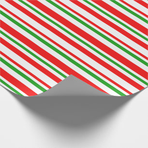 Papier Cadeau Blancs, Rouges, Vert, Blancs, Bleus