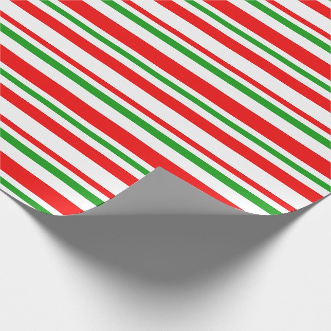 Papier Cadeau Blancs, Rouges, Vert, Blancs, Bleus (Coin)