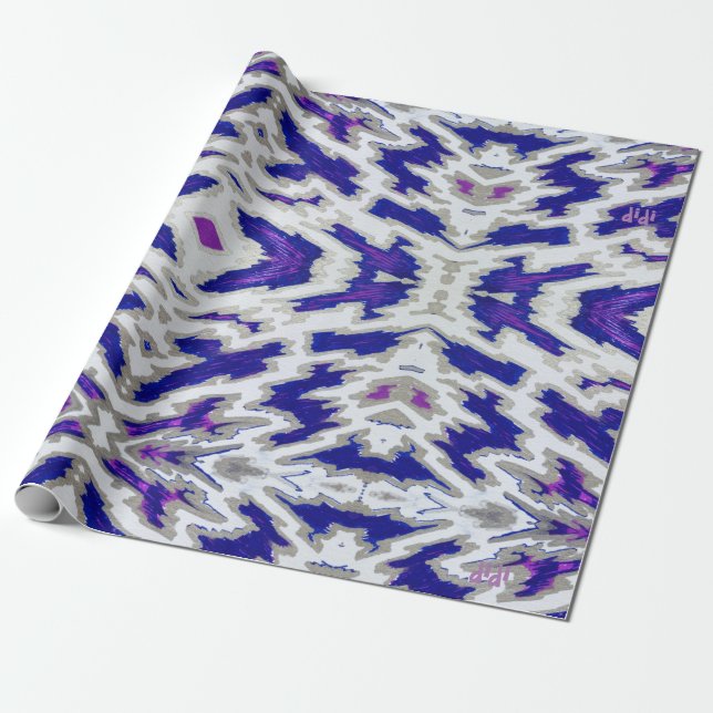 Papier Cadeau Bleu (Déroulé)