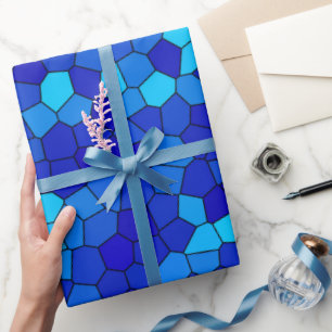 PAPIER CADEAU BLEU