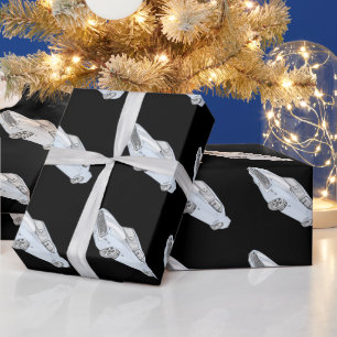 Papier Cadeau Bleu camaro camarade blanc 1969