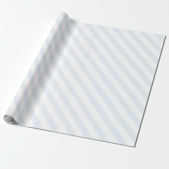 Papier Cadeau Bleu clair et blanc Vacances élégantes (Déroulé)