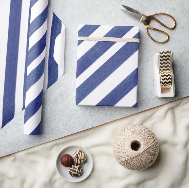 Papier Cadeau Bleu de marine (Artisanat)