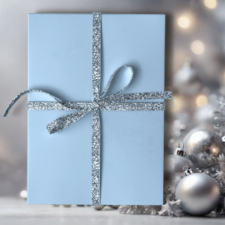 Papier Cadeau Bleu doux d'hiver