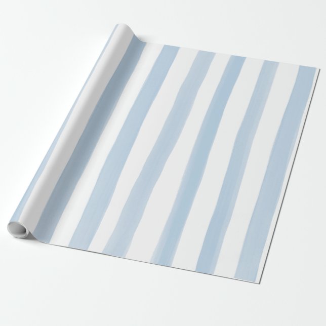 Papier Cadeau Bleu et blanc Motif (Déroulé)