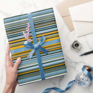 Papier Cadeau Bleu et jaune