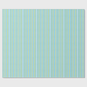 Papier Cadeau Bleu et vert citron
