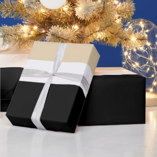 Papier Cadeau Bleu Noir Abstrait