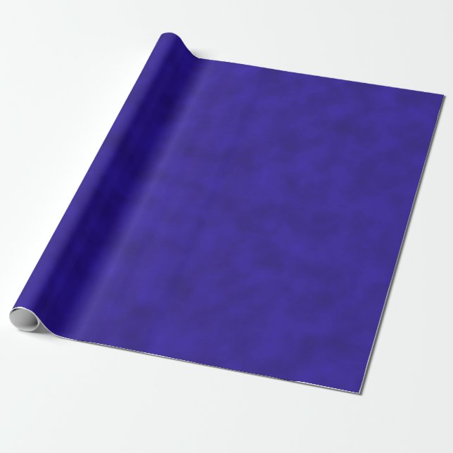 Papier Cadeau Bleu royal de brume de Noël (Déroulé)