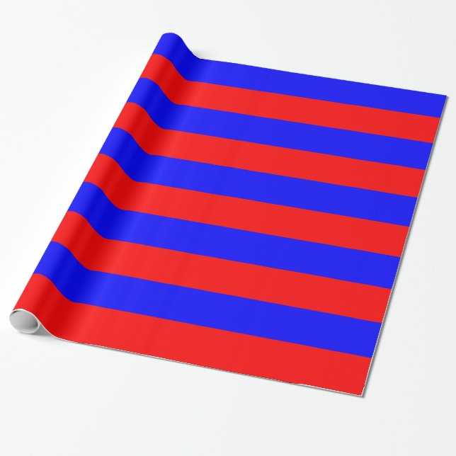 Papier Cadeau Bleus et rouges (Déroulé)