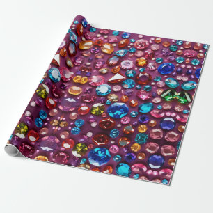 Papier Cadeau Bliss en pierre étincelante - Bijou coloré