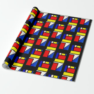 Papier Cadeau Bloc de couleur