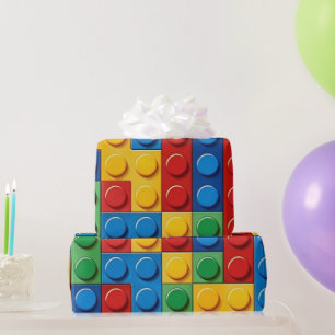 Papier Cadeau Blocs de construction colorés