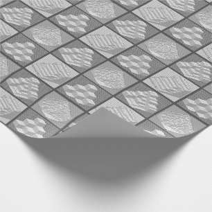 Papier Cadeau Blocs Papier d'enrobage de puzzle Maze