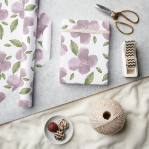 Papier Cadeau Blooms pourpres