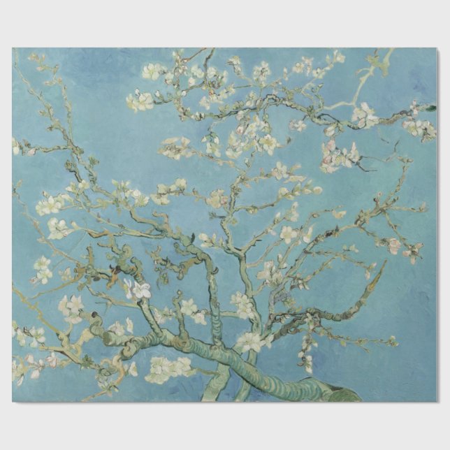 Papier Cadeau Blossoms d'amandes par Vincent Van Gogh (Plat)
