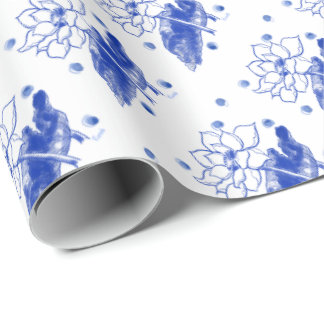 Papier Cadeau Blue and White　Japanese traditional