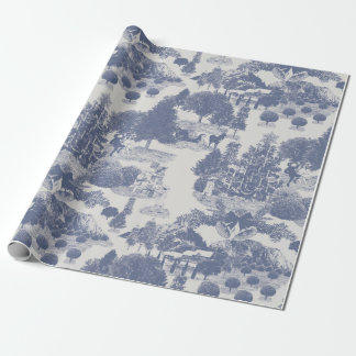 Papier Cadeau Blue Christmas Winter Wonderland