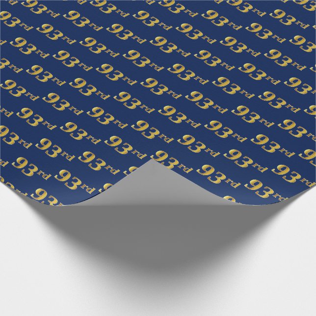 Papier Cadeau Blue, Faux Gold 93e (Quatre-vingt-treize) (Coin)