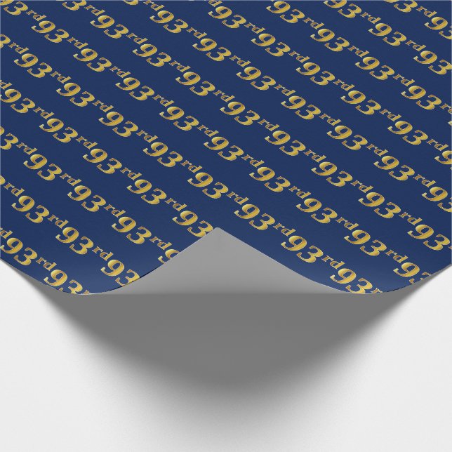 Papier Cadeau Blue, Faux Gold 93e (Quatre-vingt-treize) (Coin)